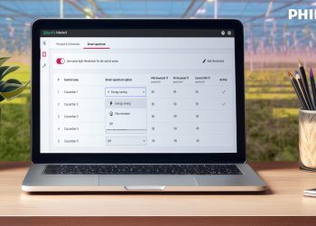 Philips GrowWise smart spectrum to automatically optimize LED lighting for energy use reduction or boost crop growth up to 6%