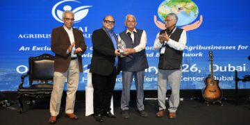 The Indian Agri Inputs Industry honours Mr. Pradip Dave with “The Guiding Legend Award” at the PMFAI-SML Annual Agchem Awards 2026.