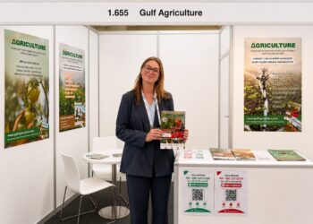 Ms. Nikki-Sophie Holman, Onsite Stand Manager, representing Gulf Agriculture Magazine at GreenTech Amsterdam 2026